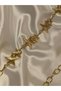 Women's Belt with Star Chain Detail, Waist Belt, Dress Belt, Skirt Belt, Trouser Belt - 3