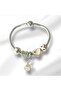 Rabbit Family Charm Steel Bracelet