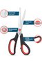 Scissors 8 in (20 cm), 1 scissors/pack | Stainless Steel Blades | Red and Grey color | Ergon - 5