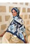 Women's Soft Cotton Ethnic Floral Pattern Navy Blue Shawl Inspiration Series Ps28 - 2