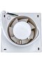 Bathroom Exhaust Fan, 16 CM Square, White, Wall-Mounted - 7