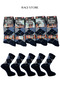 5-Piece Thermal Plaid Men's Towel Socks