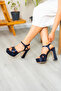 Comfortable Evening Dress Shoes with Thick Heels 13 cm - 4