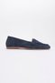 Tory Denim Suede Genuine Leather Women's Loafer Shoes - 4