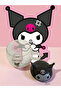 Kuromi Cartoon Glass Drinking Cup with Lid Cute Transparent Bubble Tea Household Milk Cup - 2