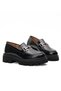 Women's Genuine Leather Buckle Thick Sole Loafer Shoes