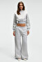 Enavie Women's Oversize Elastic Waist Double Pocket Grimelange Sweatpants - 2
