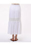 Gucci Detail Lined Linen Fabric Long Skirt - 4