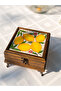 Handmade Tiled Jewelry Gem Treat Box Wooden - 3
