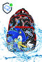 Primary School Bag Male Neon Character Nutrition Backpack Orthopedic Waterproof 3 Compartments with Water Bottle - 4