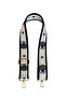 Gold Metal Polyester Column Adjustable Bag Handle - Phone Strap (120 cm) White Eye Pattern - 3