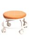 Low Rolling Stool Short Roller Seat Chair 360° Rotating