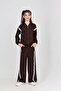 Girl's Stripe Detailed Tracksuit Set - 3