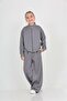 Girl's Oval Cut Detailed Tracksuit Set - 2