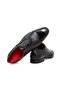 Black Color Lace-Up Genuine Leather Men's Shoes - 2