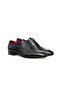 Black Color Lace-Up Genuine Leather Men's Shoes