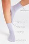 Bamboo Women's Elasticless Socket Seamless Premium Socks 3-Piece Assortment Pack Socks That Don'T Squeeze/ Don'T Leave Marks - 5