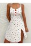 Women's Nightwear Dress with Straps - 3