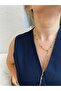 Brass Y Model Stone Ellipse Colorful Necklace
