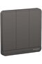 AvatarOn, 3 switches, 16AX, 250V, 2 way, Dark Grey - 2