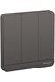 AvatarOn, 3 switches, 16AX, 250V, 2 way, Dark Grey