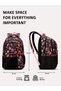 36L Popheart Backpack | 19 inch | Laptop Compatiable | Raincover | Pencil Pouch |(Black) - 7