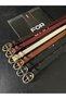 6-Piece Gold Buckle Thin Belt, Trouser Belt, Shirt Belt, Coat Belt, Dress Belt - 2