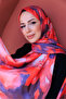 Floral Patterned Silky Voile Shawl - 6