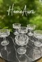 6-Piece Glass Footed Magnolia Daisy Coffee Side Dish Bowl Turkish Delight Bowl Breakfast Serving Bowl Jam Bowl 50ml Homeaura - 4