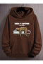 Unisex Lazy Animal Printed Oversize Sweatshirt