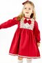 Girl's Red Lace Dress and Buckle - 3