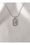 Women's Stainless Steel Stone Pole Star Necklace
