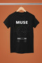 تيشيرت روك من القطن بأكمام قصيرة وطبعة MUSE