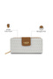 Mono Mia25 Women's Bifold Zip Wallet (White) - 4