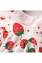 Baby Girls Sundress & Hat Set | Cotton | 6-9 Months | White & Red | Lightweight & Breathable - 3