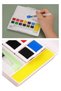 36 Colors Tablet Watercolor and A5 Ring Binder Watercolor Block Paper A5 210Gr 20 Sheets Fine Textured Stone Watercolor - 8