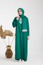ONE-PIECE WOMEN'S PRAYER DRESS WITH HEADSCARF AND LACE