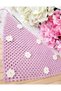 Hair Bandana Flower Motif Hand Knitted Pink - 2