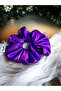 Violet Scrunchie – مطاط شعر بنفسجي لامع