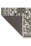 Mosso Gray Themed Edge Detailed Flower and Motif Pattern Woven Base Vintage Decorative Carpet Mosso190Grey - 5