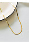 Italian Crushed Chain Gold Steel Tarnish Free 40cm 60cm and Bracelet Triple Set (Boxed) - 4