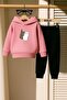 Hand Cup Printed 3 Thread Children's Tracksuit Set