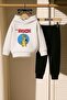 Rock Printed 3 Thread Children's Tracksuit Set