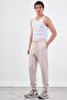 Men's Regular Fit Beige Sweatpants - 3
