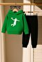 Basketball Printed 3 Thread Children's Tracksuit Set