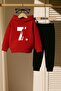 Soccer Player Cr7 Printed 3 Thread Children's Tracksuit Set