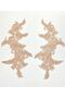Guipure Applique / 2 Pack Guipure Applique / Powder Color