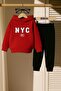 Nyc Printed 3 Thread Children's Tracksuit Set