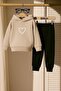 Heart Printed 3 Thread Children's Tracksuit Set
