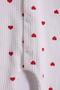 Ecru Little Heart Baby Girl Romper - 3